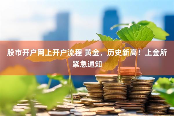 股市开户网上开户流程 黄金，历史新高！上金所紧急通知